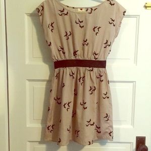 ### 3 for $25 ### One Clothing bird print dress
